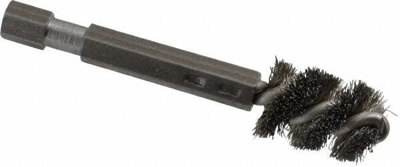 3/8 Inch Inside Diameter, 1/2 Inch Actual Brush Diameter, Stainless Steel, Power Fitting and Cleanin