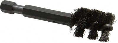 1/2 Inch Inside Diameter, 5/8 Inch Actual Brush Diameter, Stainless Steel, Power Fitting and Cleanin