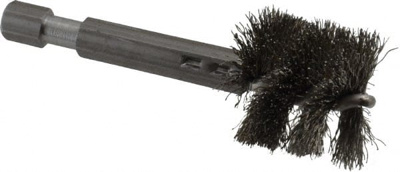 3/4 Inch Inside Diameter, 7/8 Inch Actual Brush Diameter, Stainless Steel, Power Fitting and Cleanin