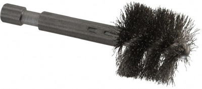 7/8 Inch Inside Diameter, 1 Inch Actual Brush Diameter, Stainless Steel, Power Fitting and Cleaning 