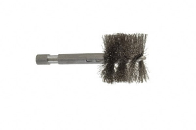 1 Inch Inside Diameter, 1-1/8 Inch Actual Brush Diameter, Stainless Steel, Power Fitting and Cleanin