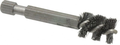 3/8 Inch Inside Diameter, 1/2 Inch Actual Brush Diameter, Carbon Steel, Power Fitting and Cleaning B