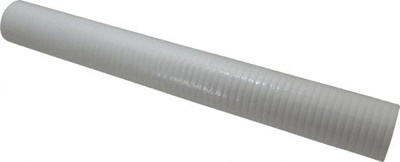 Plumbing Cartridge Filter: 2-1/2" OD, 20" Long, 25 micron, Polyolefin