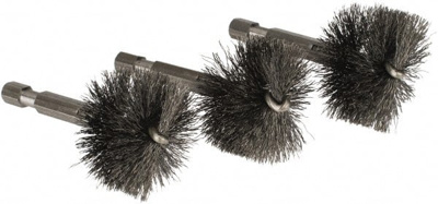 1-1/4 Inch Inside Diameter, 1-7/16 Inch Actual Brush Diameter, Steel, Power Fitting and Cleaning Bru