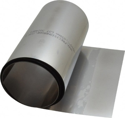 Shim Stock: 0.0015'' Thick, 100'' Long, 6" Wide, 1010 Low Carbon Steel