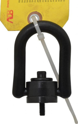 Center Pull Hoist Ring: Screw-On, 550 lb Working Load Limit