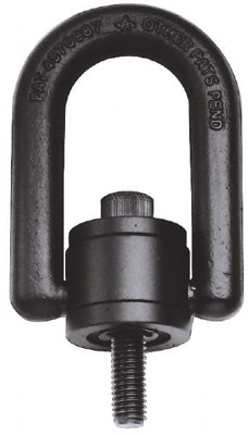 Center Pull Hoist Ring: Screw-On, 4,000 lb Working Load Limit