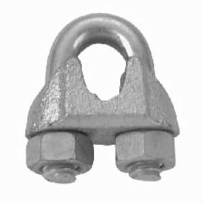 Wire Rope Clip, Thimble Clip & Thimble: 1/2" Rope Dia