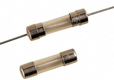 Cylindrical Time Delay Fuse: 1.5 A, 20 mm OAL, 5 mm Dia