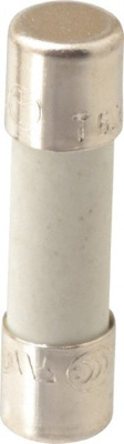 Cylindrical Time Delay Fuse: 6.3 A, 20 mm OAL, 5 mm Dia