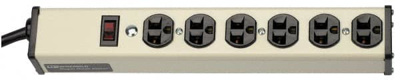 6 Outlets, 120 Volts, 20 Amps, 15' Cord, Power Outlet Strip