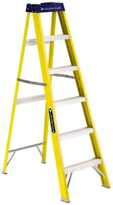 4-Step Ladder: Fiberglass, Type I, 5' OAH