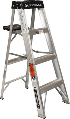 3-Step Ladder: Aluminum, Type IA, 4' OAH