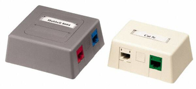 Coaxial Cable Outlets & Receptacles; Wall Plate Configuration: 2 Coaxial ; Mounting Type: Surface Mo