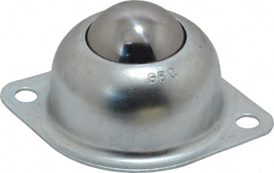 Ball Transfer: Carbon Steel, Oval Base
