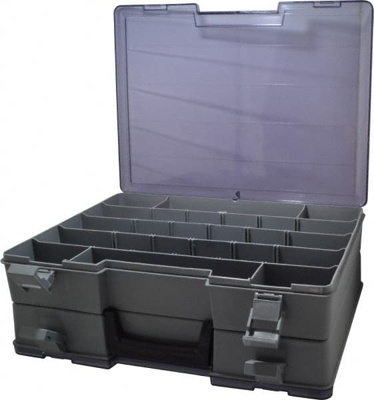 18 to 48 Compartment Gray Small Parts Storage Box