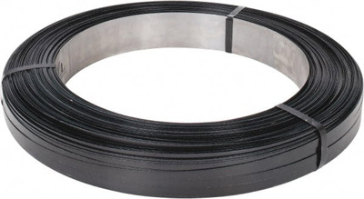 Steel Strapping: 5/8" Wide, 2,478' Long, 0.02" Thick, Oscillated Coil
