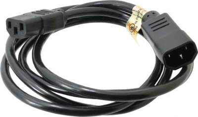6' Long, IEC-320-C14/IEC-320-C13 Computer Cable