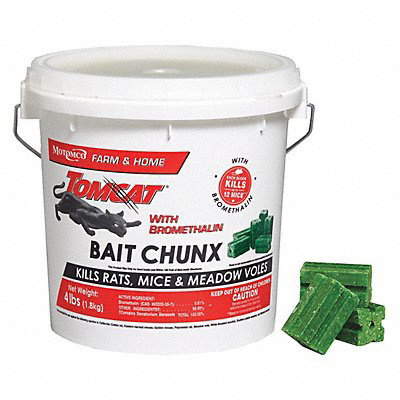 Rodenticide Green Chunks 4 lb Pail